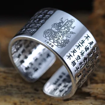 100%S999 pure Silver Ring Blessing Buddha Zodiac Men and women Lovers Opening Ring
100%S999 pure Silver Ring Blessing Buddha Zodiac Men and women Lovers Opening Ring