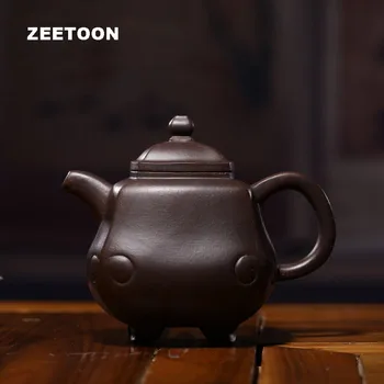 400cc Authentic Yixing Teapot Quartet Tripod Pot Chinese Health Purple Clay Tea Maker Pot Zisha Tea Set Vintage Zisha Home Decor
400cc Authentic Yixing Teapot Quartet Tripod Pot Chinese Health Purple Clay Tea Maker Pot Zisha Tea Set Vintage Zisha Home Decor