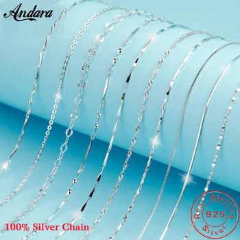 Classic Basic Chain Necklace 100% 925 Sterling Silver Lobster Clasp Adjustable Necklace 45cm Trendy Jewelry for Women
Classic Basic Chain Necklace 100% 925 Sterling Silver Lobster Clasp Adjustable Necklace 45cm Trendy Jewelry for Women