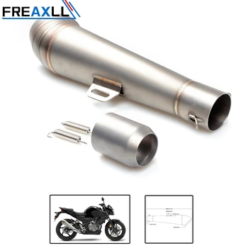 FREAXLL 36-51MM Inlet Modified Motorcycle Exhaust Pipe Stainless Steel Fried Tube GP Exhaust Pipe without sticker
FREAXLL 36-51MM Inlet Modified Motorcycle Exhaust Pipe Stainless Steel Fried Tube GP Exhaust Pipe without sticker