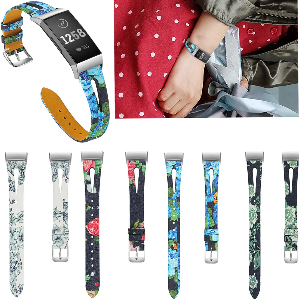 Smart Wrist Band Replacement Parts for Fitbit Charge 3 Strap for Fit bit Charge 3 Flex Wristband Leather Patterns Bracelet
Smart Wrist Band Replacement Parts for Fitbit Charge 3 Strap for Fit bit Charge 3 Flex Wristband Leather Patterns Bracelet
