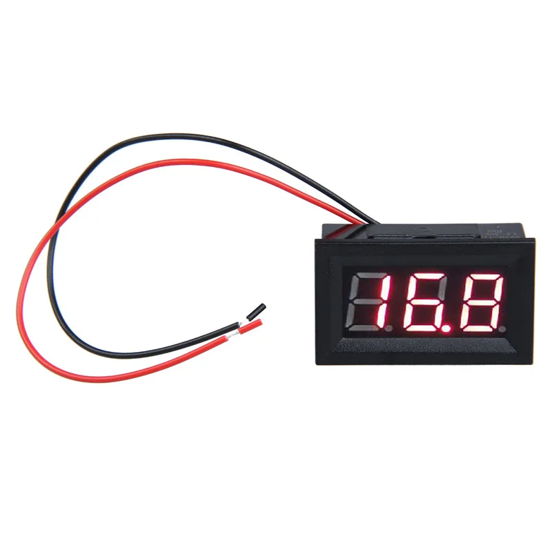0.56 inch Mini LCD Display Voltmeter Red LED Panel Meter Digital Voltmeter With Two-wire Electrical Instruments Tool DC 3.2-30V
0.56 inch Mini LCD Display Voltmeter Red LED Panel Meter Digital Voltmeter With Two-wire Electrical Instruments Tool DC 3.2-30V