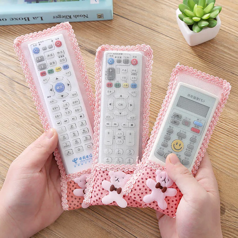 Bear Fabric Lace TV Air Conditioning Remote Control Bow Cover Dust Bag Case LKS99
Bear Fabric Lace TV Air Conditioning Remote Control Bow Cover Dust Bag Case LKS99