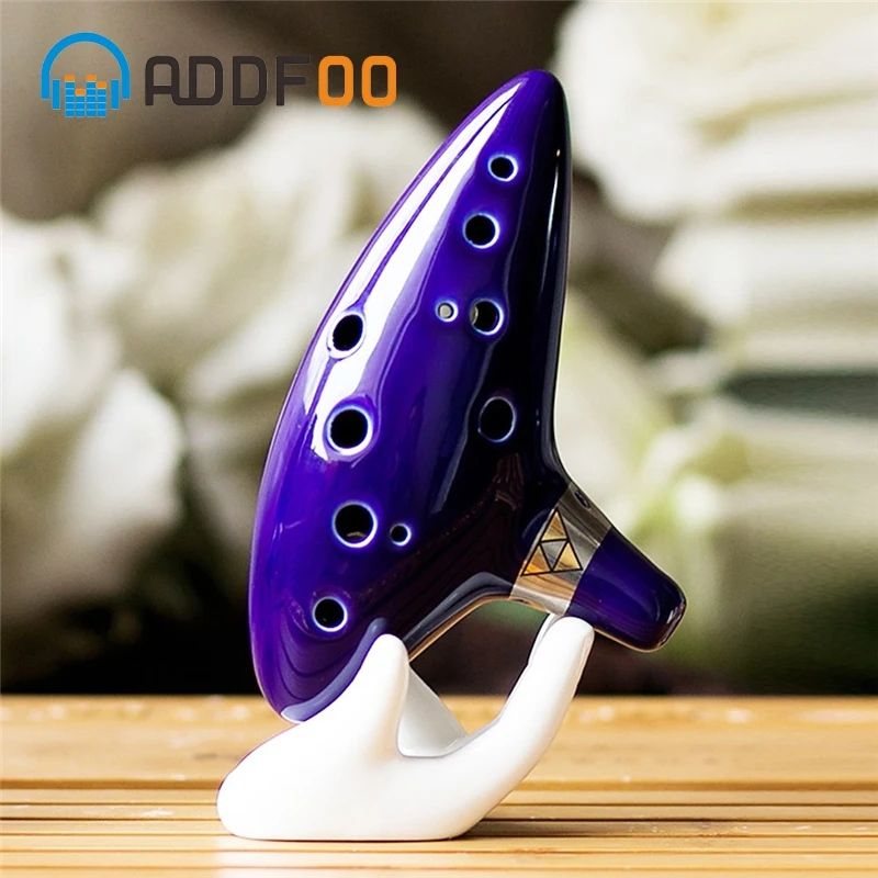 ADDFOO 12 Hole Ocarina Kiln-fired Ceramic Alto C Legend of Zelda Ocarina With Black Bag Blue Flute Musical Instrument
ADDFOO 12 Hole Ocarina Kiln-fired Ceramic Alto C Legend of Zelda Ocarina With Black Bag Blue Flute Musical Instrument