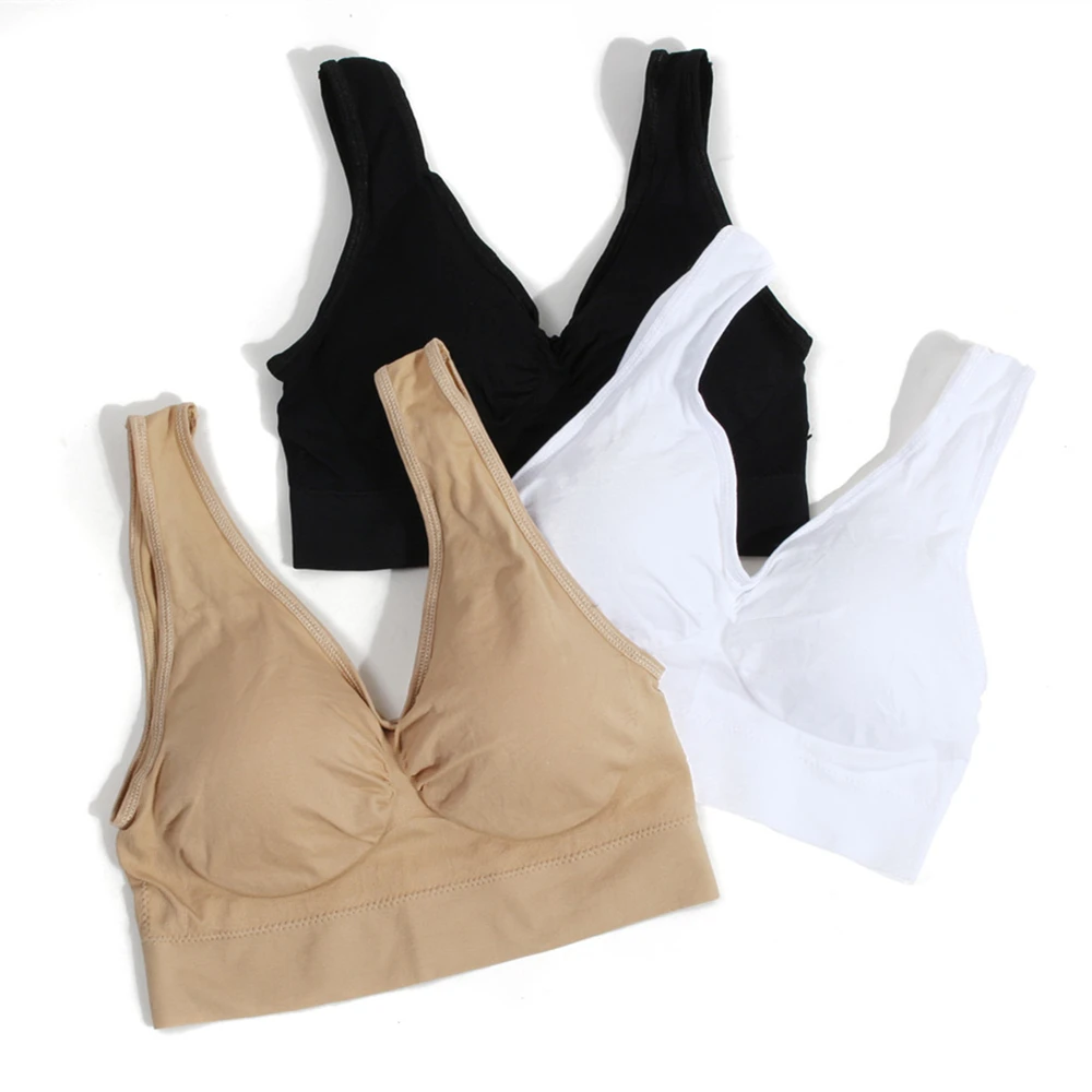 3pcs/pack Women Sleeping Bra Wire Free Seamless Bras Plus Size Crop Tops with Pad Fitness Workout Underwear Lingerie
3pcs/pack Women Sleeping Bra Wire Free Seamless Bras Plus Size Crop Tops with Pad Fitness Workout Underwear Lingerie