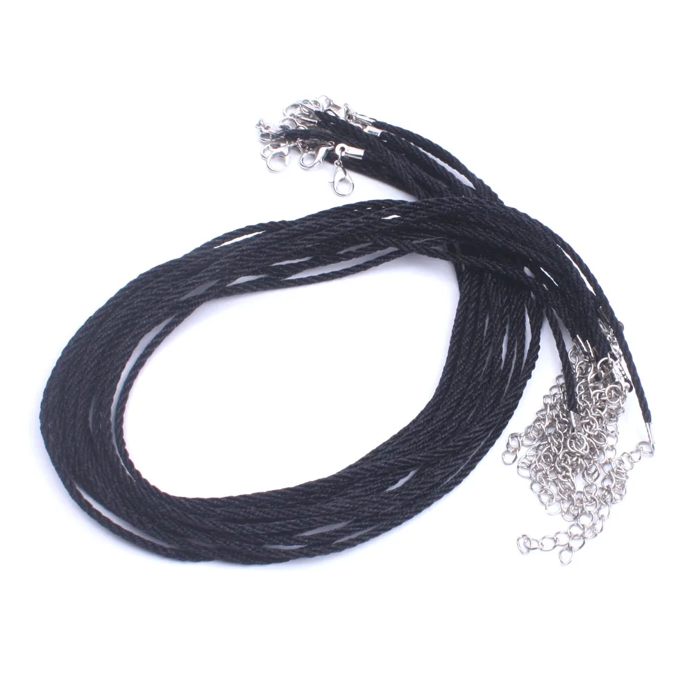 10pcs/lot black Cord and Lobster Clasps / chain Rope Necklace For Pendants Necklace Making Handmade DIY String Cord 2mm18"
10pcs/lot black Cord and Lobster Clasps / chain Rope Necklace For Pendants Necklace Making Handmade DIY String Cord 2mm18"