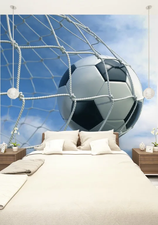 Custom Size 3D Photo Mural soccer ball in net Removable Wall Papers Self-adhesive Vinyl Wall Sticker Art Home Decor Mural
Custom Size 3D Photo Mural soccer ball in net Removable Wall Papers Self-adhesive Vinyl Wall Sticker Art Home Decor Mural
