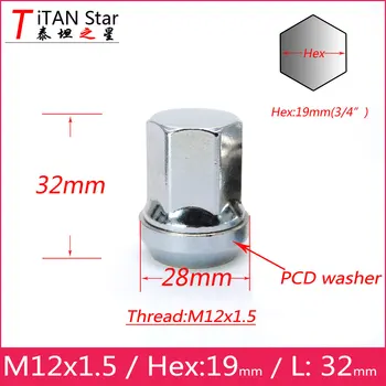 20PCS M12x1.5 1.5 Floating washer Acorn Lug Nut Hex 19mm Replacement PCD NUT FOR FORD Mondeo Focus
20PCS M12x1.5 1.5 Floating washer Acorn Lug Nut Hex 19mm Replacement PCD NUT FOR FORD Mondeo Focus