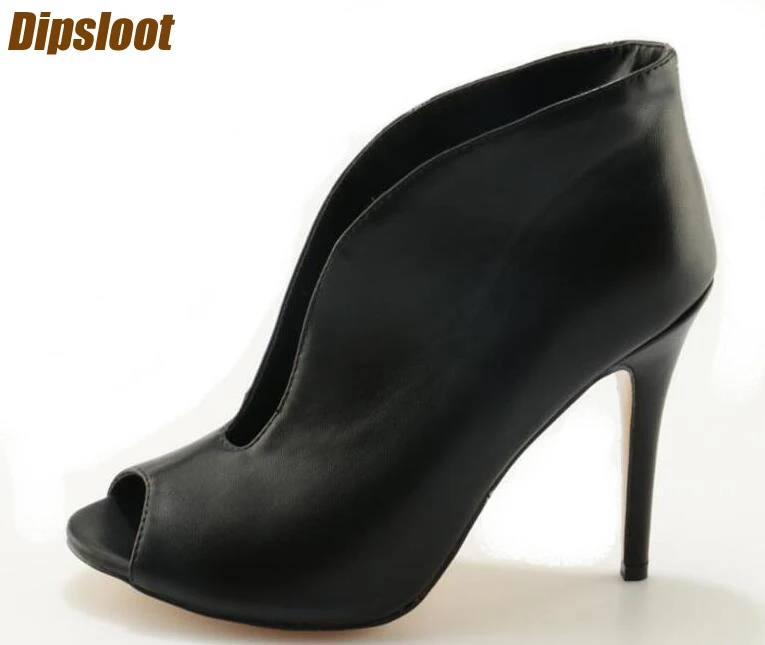Hot Selling Suede Leather Women Peep Toe Booties Deep V Front Ladies High Heel Ankle Boots Slip On Fashion Dress Shoes Plus Size
Hot Selling Suede Leather Women Peep Toe Booties Deep V Front Ladies High Heel Ankle Boots Slip On Fashion Dress Shoes Plus Size