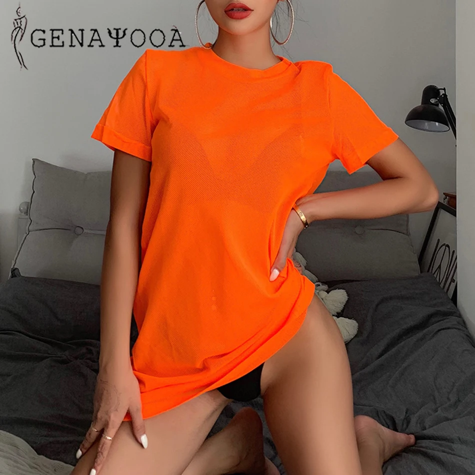 Genayooa T-shirt Dress Women Tops 2019 Summer Sexy Tshirt Women O Neck Hollow Out T Shirt Women Fluorescent Tops Women
Genayooa T-shirt Dress Women Tops 2019 Summer Sexy Tshirt Women O Neck Hollow Out T Shirt Women Fluorescent Tops Women