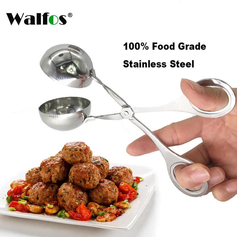 WALFOS FOOD GRADE Stainless Steel Convenient Meatball Maker Stuffed Meatball Clip DIY Fish Meat Rice Ball Maker
WALFOS FOOD GRADE Stainless Steel Convenient Meatball Maker Stuffed Meatball Clip DIY Fish Meat Rice Ball Maker