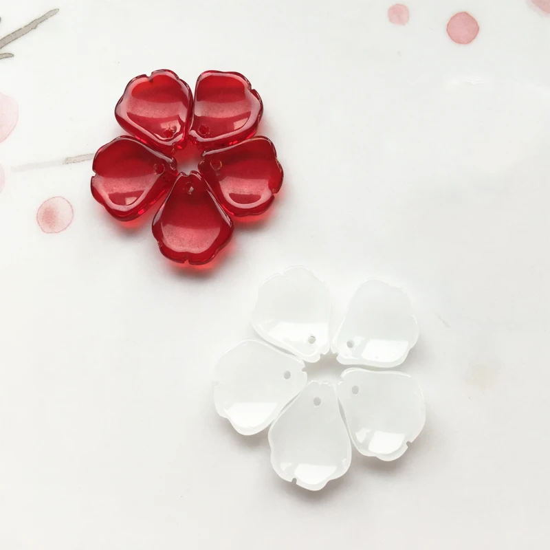 10pcs/lot Glass Beads Flower Petal Lampwork Beads Pendant Connectors for Jewelry Making DIY Earring Accessories Materia
10pcs/lot Glass Beads Flower Petal Lampwork Beads Pendant Connectors for Jewelry Making DIY Earring Accessories Materia