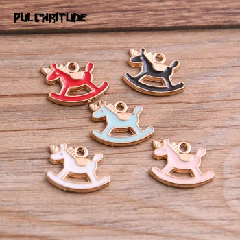 10pcs 13*15mm Five Color Alloy Metal Drop Oil Rocking Horse Charms Pendant For DIY Bracelet Necklace Jewelry Making
10pcs 13*15mm Five Color Alloy Metal Drop Oil Rocking Horse Charms Pendant For DIY Bracelet Necklace Jewelry Making