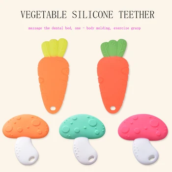Silicone Mushroom Radish Baby Teething Silicone Materials Food Grade Silicone Teether Beads BPA Free for Baby Gift Toy
Silicone Mushroom Radish Baby Teething Silicone Materials Food Grade Silicone Teether Beads BPA Free for Baby Gift Toy