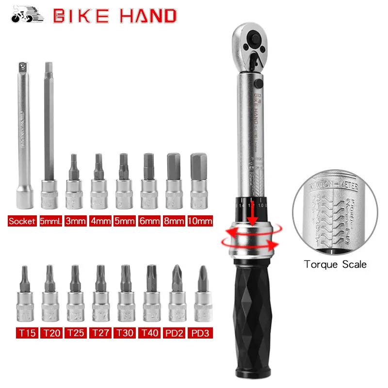 Bike Hand Cycling Tools 1-25 NM Ratchet Torque Wrench Kit Multifunction Repair Tool Hexagon Key Set Bike Outdoor Tools
Bike Hand Cycling Tools 1-25 NM Ratchet Torque Wrench Kit Multifunction Repair Tool Hexagon Key Set Bike Outdoor Tools