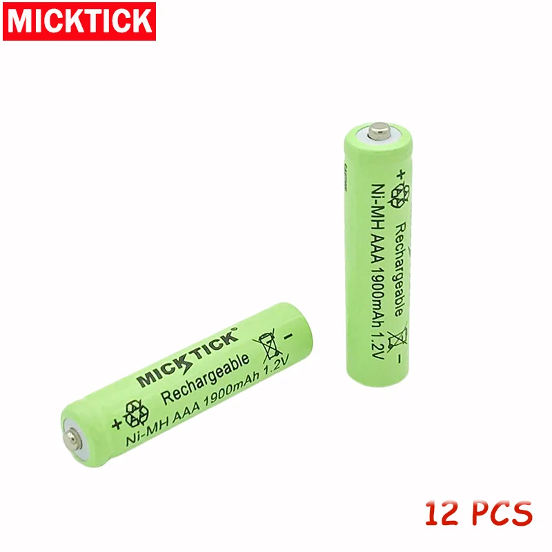 MICKTICK 12pcs 12X Ni-MH 1.2V AAA Rechargeable 1900mAh 3A Neutral Battery Rechargeable battery ,Free shipping
MICKTICK 12pcs 12X Ni-MH 1.2V AAA Rechargeable 1900mAh 3A Neutral Battery Rechargeable battery ,Free shipping