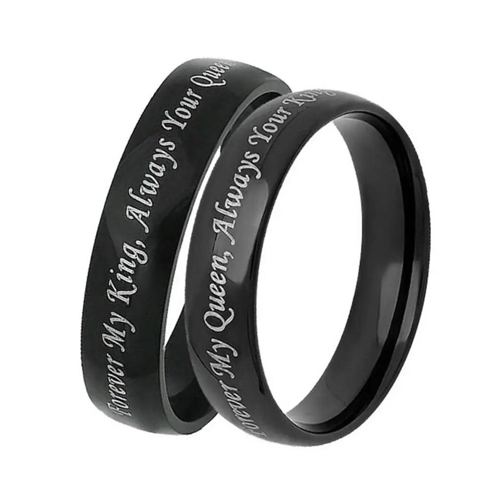 Lovers Rings Forever My King Always Your Queen Promise Couple Rings Match Jewelry Valentine's Day Gift
Lovers Rings Forever My King Always Your Queen Promise Couple Rings Match Jewelry Valentine's Day Gift