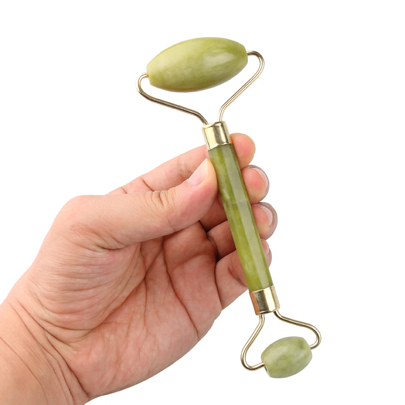 Natural Facial Beauty Massage Tool Jade Roller Face Thin Massager Jade Roller Face-lift Massage
Natural Facial Beauty Massage Tool Jade Roller Face Thin Massager Jade Roller Face-lift Massage