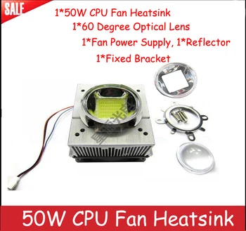 High Power 50W CPU Fan Heatsink+44mm/57mm 60 degree Optical lens+Reflector+Fixed Bracket+Fan Power Supply For 50-70w Led Lamp
High Power 50W CPU Fan Heatsink+44mm/57mm 60 degree Optical lens+Reflector+Fixed Bracket+Fan Power Supply For 50-70w Led Lamp