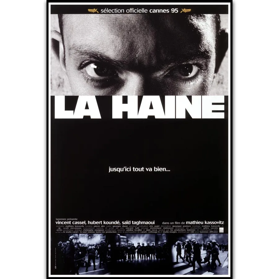 FX1234 Hot La haine 1995 Classic Vintage Movie Film Black White Poster Art Silk Light Canvas Home Room Wall Printing Decor
FX1234 Hot La haine 1995 Classic Vintage Movie Film Black White Poster Art Silk Light Canvas Home Room Wall Printing Decor