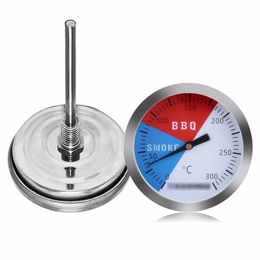 Stainless Steel Thermometer BBQ Smoker Grill Thermometers 300 Degrees Temperature Gauge Mayitr Barbecue Thermometer
