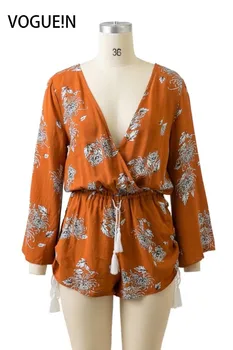 VOGUE!N New Womens Summer Beach Vintage Floral Print Sexy Deep V Neck Playsuit Jumpsuit
VOGUE!N New Womens Summer Beach Vintage Floral Print Sexy Deep V Neck Playsuit Jumpsuit