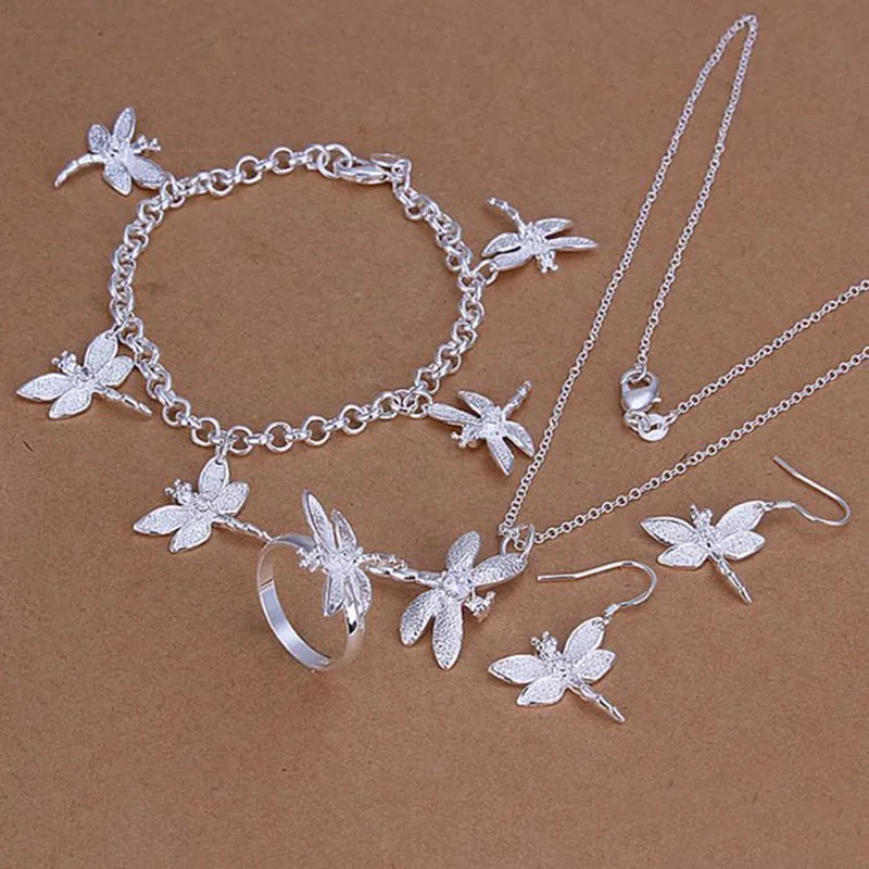 Silver plated jewelry sets, sterling-silver-jewelry jewelry set Dragonfly Ring Earrings Bracelet /LPHZJASF 0
Silver plated jewelry sets, sterling-silver-jewelry jewelry set Dragonfly Ring Earrings Bracelet /LPHZJASF 0