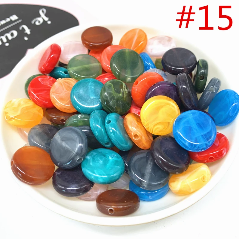 New 20pcs/lot 15mm Round Acrylic Beads Spacer Loose Beads For Jewelry Making DIY Bracelet#QA15
New 20pcs/lot 15mm Round Acrylic Beads Spacer Loose Beads For Jewelry Making DIY Bracelet#QA15