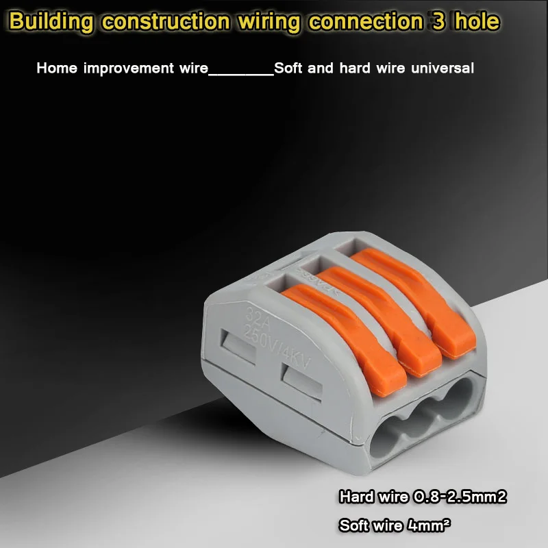 Universal building construction wire connector HC222-413 terminals lugs for wires electrical wire terminals crimp connector
Universal building construction wire connector HC222-413 terminals lugs for wires electrical wire terminals crimp connector