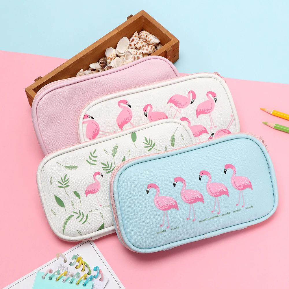 Flamingo PU Pencil Case Kawaii School Pencil Bag Multifunction Large Capacity Pen Box School Supplies Stationery for Kids
Flamingo PU Pencil Case Kawaii School Pencil Bag Multifunction Large Capacity Pen Box School Supplies Stationery for Kids