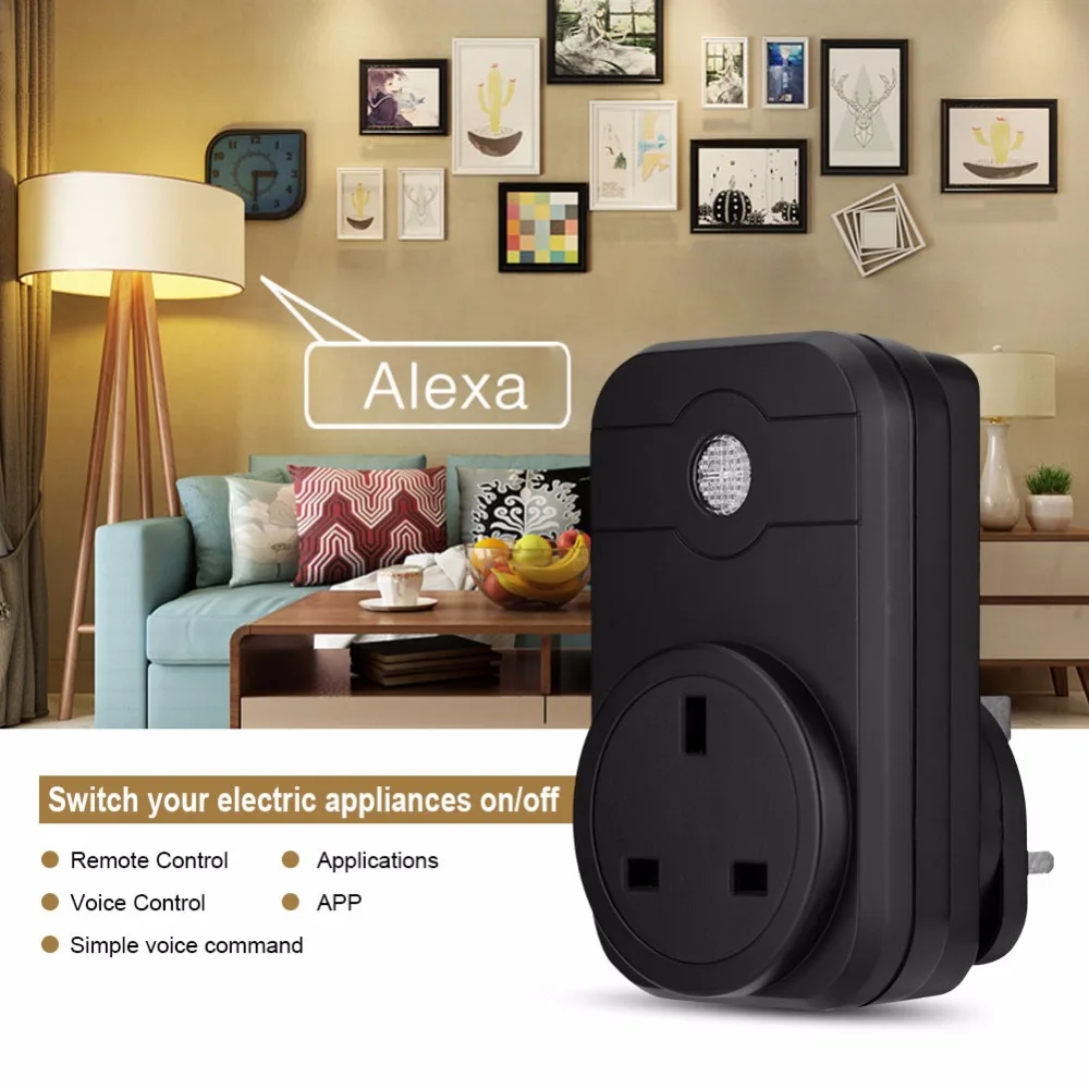 Wi-Fi 2G/3G/4G Remote Control Smart Power Outlet Wireless Switch UK/AU/EU Plug for House
Wi-Fi 2G/3G/4G Remote Control Smart Power Outlet Wireless Switch UK/AU/EU Plug for House