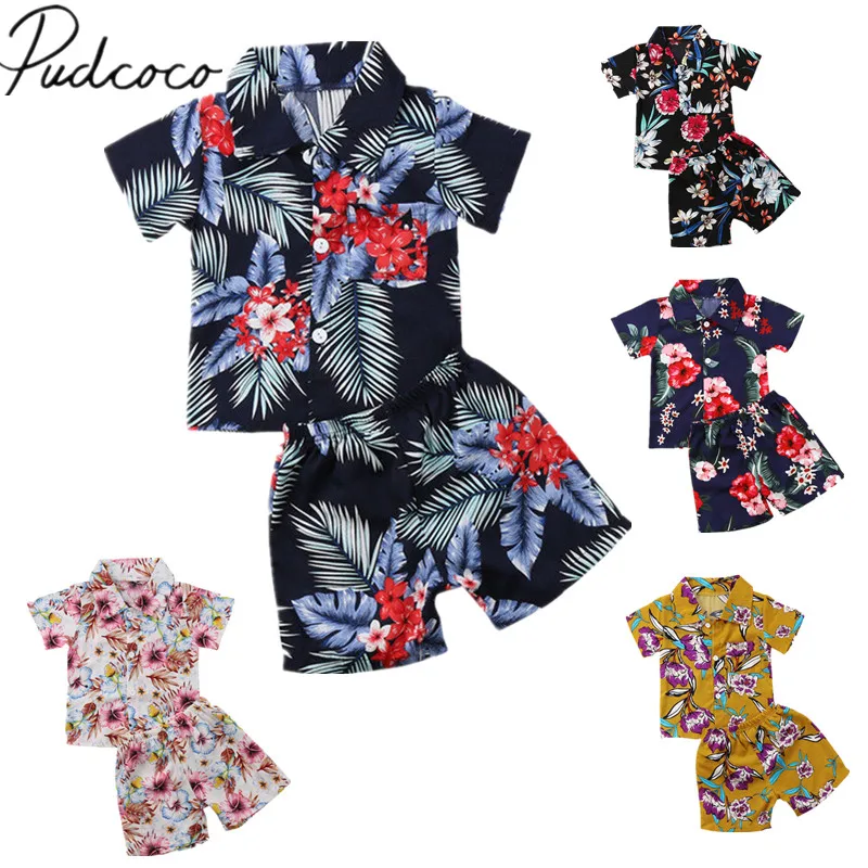 2018 Brand New Toddler Infant Child Kids Baby Boy Flower Clothes T Shirts Tee Tops + Shorts Pants 2Pcs Outfit Clothes Set 1-6T
2018 Brand New Toddler Infant Child Kids Baby Boy Flower Clothes T Shirts Tee Tops + Shorts Pants 2Pcs Outfit Clothes Set 1-6T