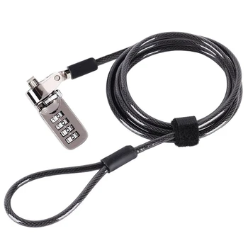 Notebook Cable Lock 4 Digit Combination Computer Lock Security Password Anti-theft Chain For Laptop Notebook PC
Notebook Cable Lock 4 Digit Combination Computer Lock Security Password Anti-theft Chain For Laptop Notebook PC