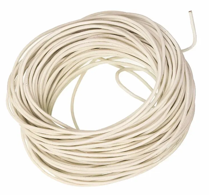 

10M 1.5mm Round Real Leather Jewelry Cord White Beading Cords For Necklace Bracelet DIY Jewelry Finding