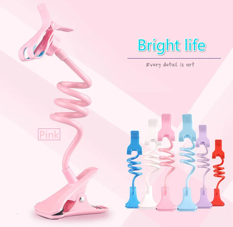 Hot Sales! Candy Color Universal Lazy Android Mobile Phone Clip Holder GPS Desk Bed Stand Bracket 360 Rotating Mount For iPhone
Hot Sales! Candy Color Universal Lazy Android Mobile Phone Clip Holder GPS Desk Bed Stand Bracket 360 Rotating Mount For iPhone