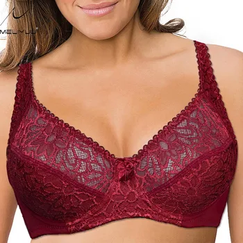 

Sexy Bras Womens Lace Bra Lager Bosom See through Bralette Underwired Lingerie Bh Tops 34 36 38 40 42 44 B C D DD E F Cup