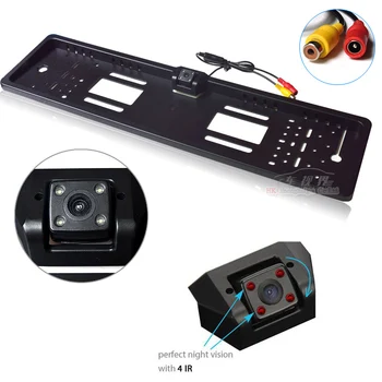 Universal CCD HD Car Rear View Camera Backup Reverse camera European License Plate Frame Night Vision With 4 Lights Infrared
Universal CCD HD Car Rear View Camera Backup Reverse camera European License Plate Frame Night Vision With 4 Lights Infrared