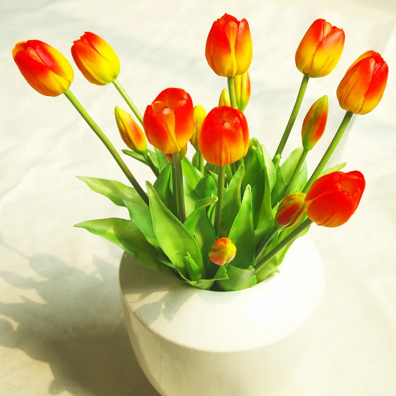Real Touch Silicone Tulip High Quality Holland Yellow Tulip Bouquet Home Artificial Flower Wedding Flower Party Free Shipping
Real Touch Silicone Tulip High Quality Holland Yellow Tulip Bouquet Home Artificial Flower Wedding Flower Party Free Shipping
