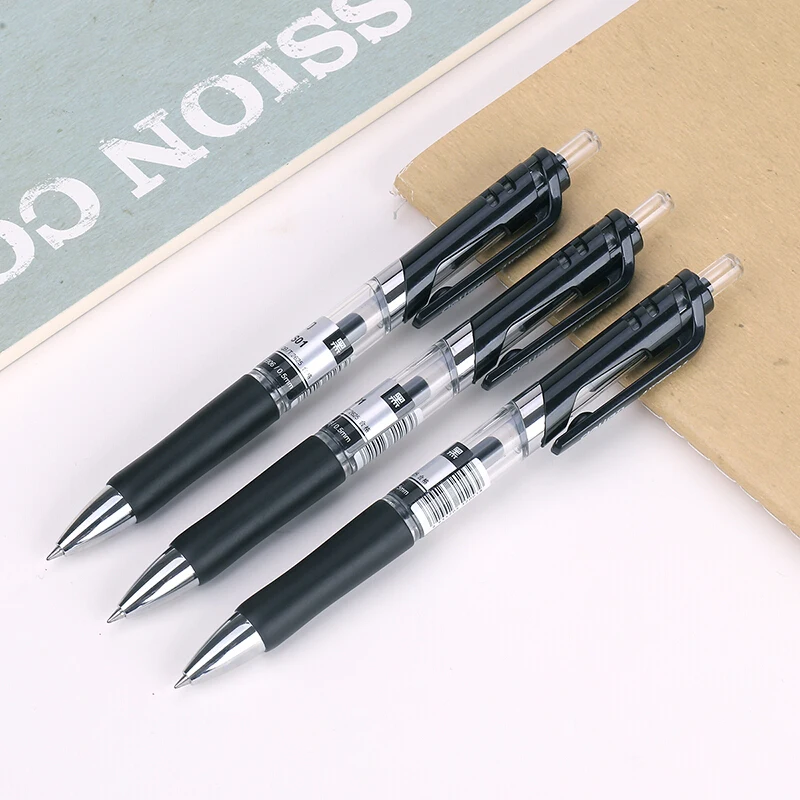 4 Pcs/lot Black Ink 0.5mm Retractable Gel Ink Pen Set Extra Fine School Office Writing Supplies Stationery
4 Pcs/lot Black Ink 0.5mm Retractable Gel Ink Pen Set Extra Fine School Office Writing Supplies Stationery