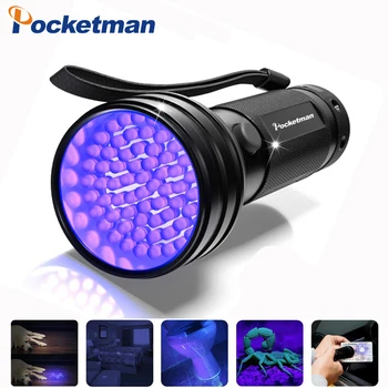 High quality UV Light 51LED 21LED 12LED UV Light 395-400nm LED UV Flashlight torch light lamp safety UV detection AAA battery
High quality UV Light 51LED 21LED 12LED UV Light 395-400nm LED UV Flashlight torch light lamp safety UV detection AAA battery