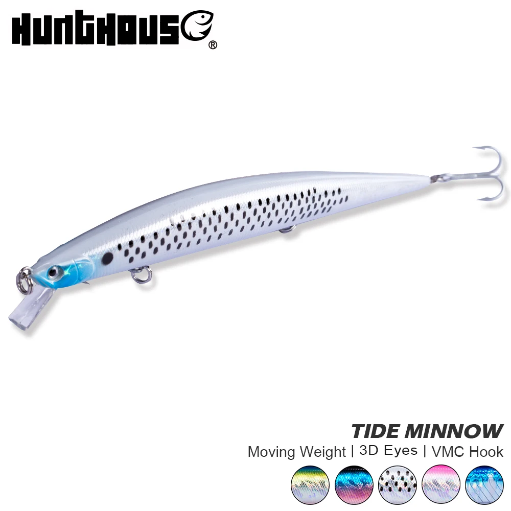 Hunthouse Tide Slim Minnow flyer175 floating fishing lure hard bait sea fishing 175mm 25g 3D eyes ABS plastic for seabass pike
Hunthouse Tide Slim Minnow flyer175 floating fishing lure hard bait sea fishing 175mm 25g 3D eyes ABS plastic for seabass pike