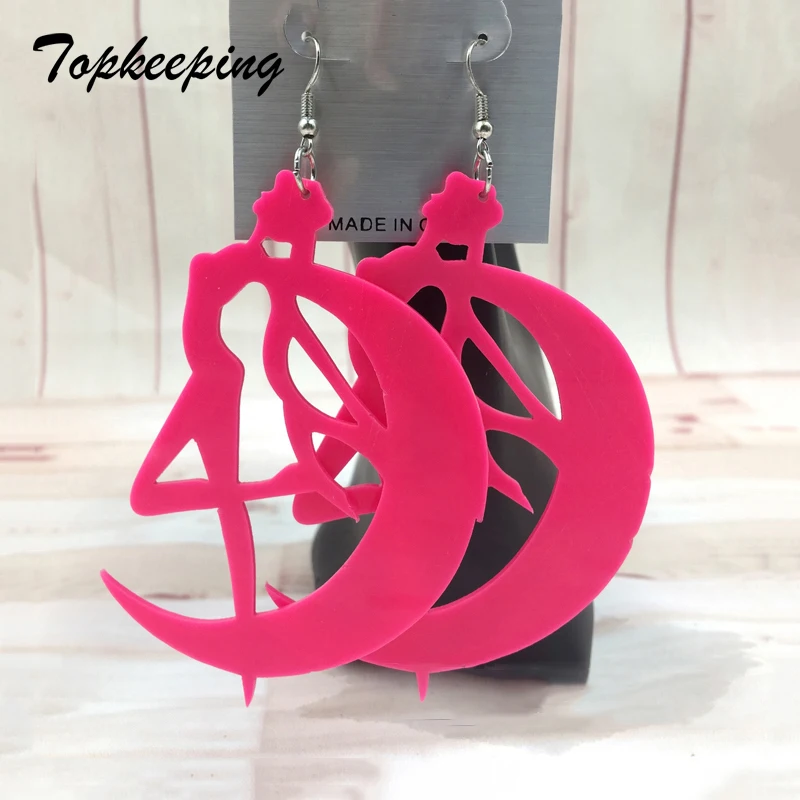 Topkeeping Brand Kawaii Sailor Moon Earrings Creative Acrylic Earrings Trendy Personality Hip Hop Cartoon Earrings For Women
Topkeeping Brand Kawaii Sailor Moon Earrings Creative Acrylic Earrings Trendy Personality Hip Hop Cartoon Earrings For Women