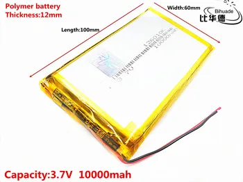 

3.7V 10000mAh 1260100 Lithium Polymer Li-Po li ion Rechargeable Battery Lipo cells For Electrograph PDA Portable Speaker toys