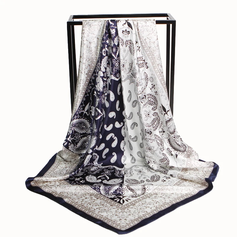 Fashion Shawl Women Scarf Cashew Print Satin Hijab Scarfs Female 90x90cm Square Shawls Headscarf Neckerchief Scarves For Ladies
Fashion Shawl Women Scarf Cashew Print Satin Hijab Scarfs Female 90x90cm Square Shawls Headscarf Neckerchief Scarves For Ladies