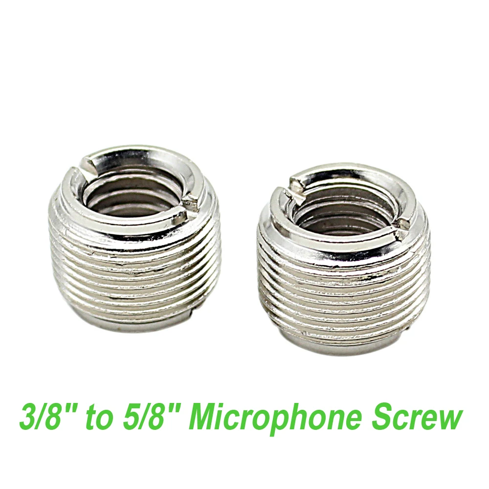 2pcs/pack Nut Thread Adaptor 3/8" to 5/8" Connector Cupronickel Microphone Mic Screw Durable And Rust-resistant Screws
2pcs/pack Nut Thread Adaptor 3/8" to 5/8" Connector Cupronickel Microphone Mic Screw Durable And Rust-resistant Screws