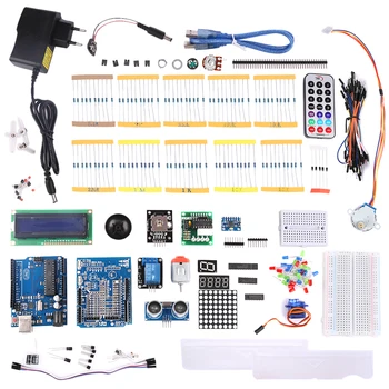 MODKIER New DIY kIT FOR UNO R3 Starter Learning Set for Arduino High Tech Programmable Toys /- US/EU Plug
MODKIER New DIY kIT FOR UNO R3 Starter Learning Set for Arduino High Tech Programmable Toys /- US/EU Plug