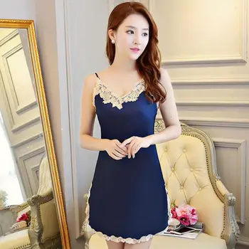 Summer New Lace Lady Nightie Nightdress Suspender Skirt Sleepwear Satin Spaghetti Strap Nightgown Casual Home Dress Sleepwear
Summer New Lace Lady Nightie Nightdress Suspender Skirt Sleepwear Satin Spaghetti Strap Nightgown Casual Home Dress Sleepwear