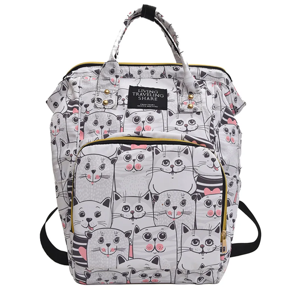 Cute Animal Print Women Backpack Nappy Bottle Women Big Bag Large Capacity Cat Travel Baby Nursing Backpack Sac Mochila Feminina 
Cute Animal Print Women Backpack Nappy Bottle Women Big Bag Large Capacity Cat Travel Baby Nursing Backpack Sac Mochila Feminina