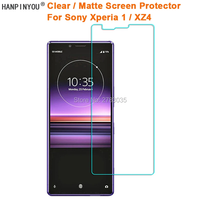 For Sony Xperia 1 / XZ4 6.5" Clear Glossy / Anti-Glare Matte Screen Protector Protective Film Guard (Not Tempered Glass)
For Sony Xperia 1 / XZ4 6.5" Clear Glossy / Anti-Glare Matte Screen Protector Protective Film Guard (Not Tempered Glass)