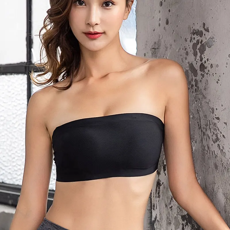 Women Viscose Strapless Boob Tube Top Black White Stretchy Cropped Top Push Up Wrap Bandeau Top Padded Ice Chest Bra Underwear
Women Viscose Strapless Boob Tube Top Black White Stretchy Cropped Top Push Up Wrap Bandeau Top Padded Ice Chest Bra Underwear
